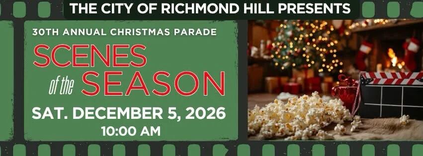 Richmond Hill 30th Annual Christmas Parade event flyer